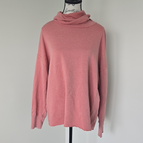 Aerie Dusty Rose Cowl Neck Sweater - Picture 1 of 4